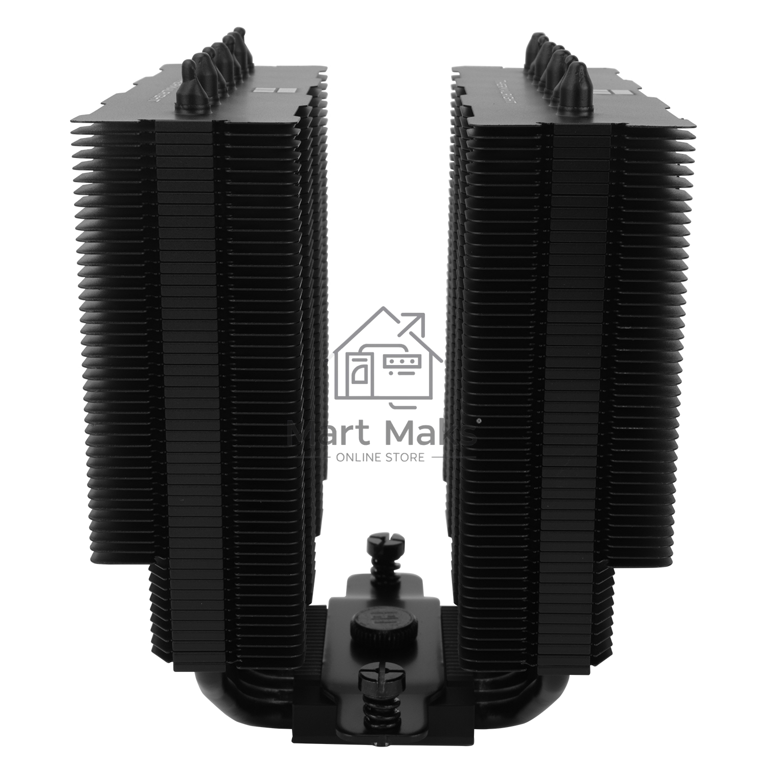 Кулер для процессора Thermalright Phantom Spirit 120 SE черный (4-pin PWM, 154mm, Ni/Cu, 7x6mm, 2x120mm, 66.17CFM, 25.6dBA, 1500RPM, S: 1200, 1700, 1851, 115X, AM4, AM5, silver, black)