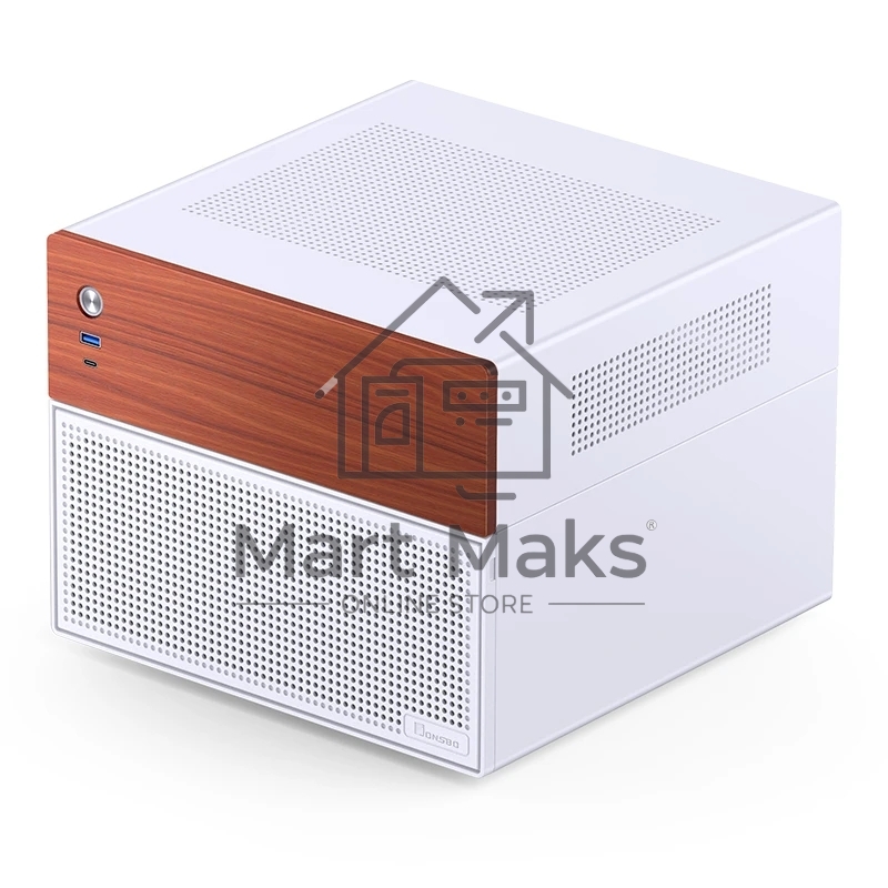 Корпус без блока питания JONSBO N4, Mini-Tower, 1x120mm, 1xUSB-A 3.0 + 1xUSB-C 3.2, SFX PSU Support, mATX, mITX White