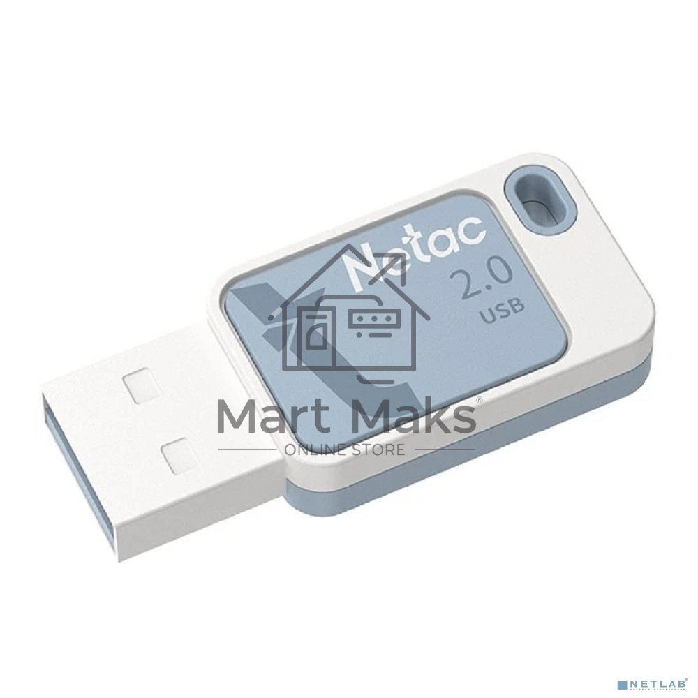 Флешка USB R/W R/W Netac UA31, 32Gb USB2.0, NT03UA31N-032G-20BL синий