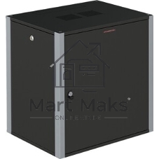 Шкаф коммутационный Sysmatrix (WP 6409.920) настенный 9U 600x450 мм пер. дв. металл 2 бок. пан. 60 кг черный 17 кг IP20
