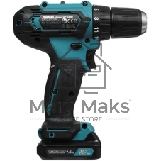 Дрель-шуруповерт Makita DF333DWYE, 12 В, 1.5 Ач, 30 Нм, щеточный