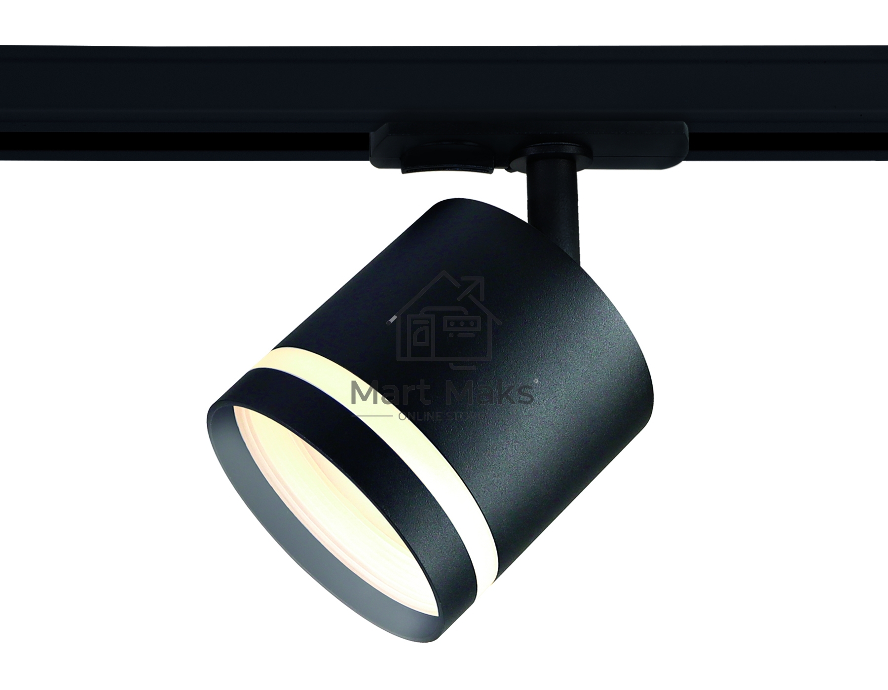 Трековый однофазный светильник Ambrella light GL5372 BK черный GX53 max 12W