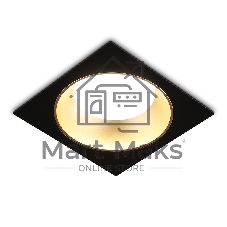 Светильник Ambrella light TN52340 SBK/SGD черный песок/золото песок GX53 max 12W 115*115*25
