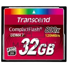 Флеш карта CF 32Gb Transcend, 800X