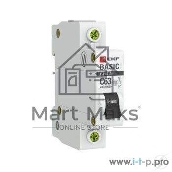 Автоматический выключатель EKF mcb4729-1-40C 1P 40А (C) 4,5кА ВА 47-29 EKF Basic
