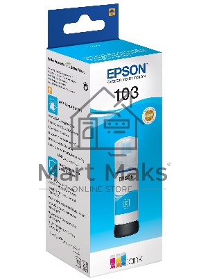 Чернила Epson 103C C13T00S24A голубой (65 мл) для Epson L3100/3110/3150