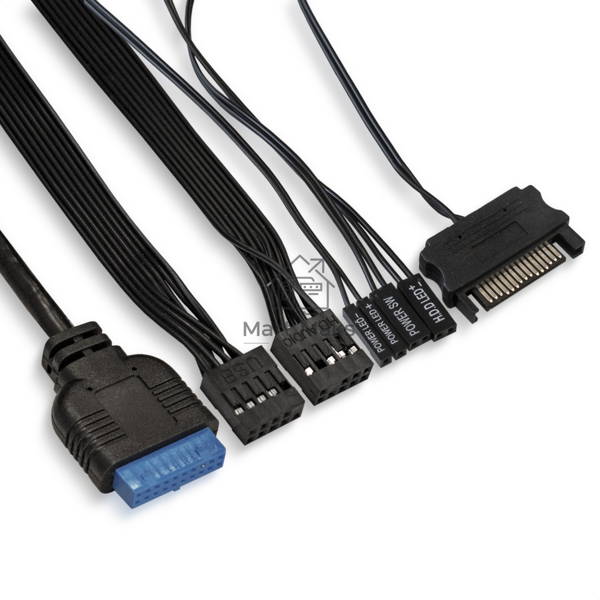 Компьютерный корпус Miditower ExeGate EVO-8225-NPX500 (ATX, БП 500NPX с вент. 12см, 2*USB+1*USB3.0, черный, 2 вент. с RGB подсветкой и полоса на передней панели, боковая панель - закаленное стекло)