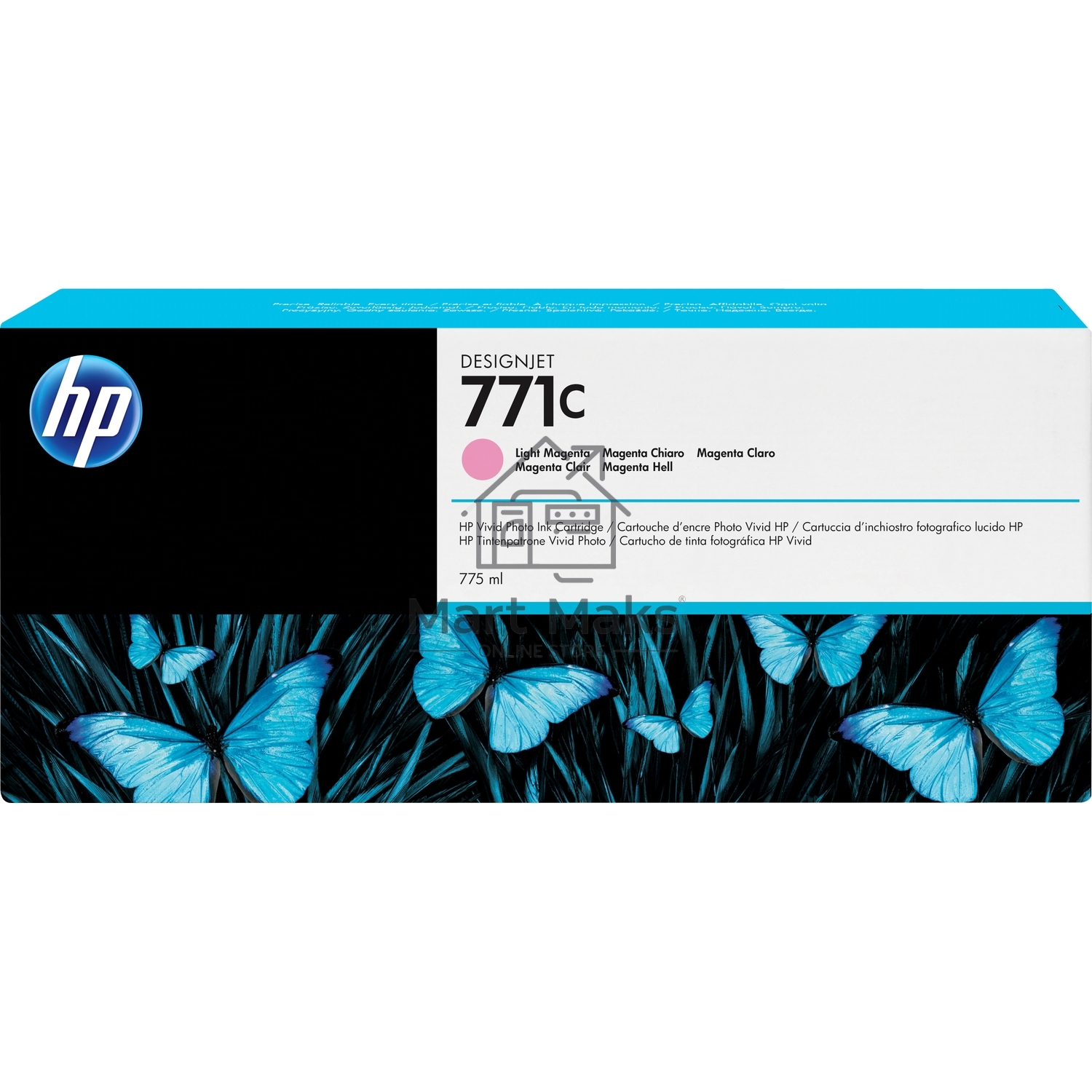 Картридж струйный HP №771C B6Y11A светло-пурпурный для HP DJ Z6200 (775мл)
