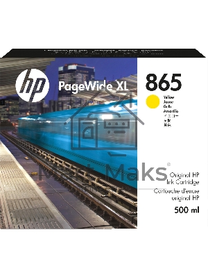 Картридж HP 865 для PageWide XL 4200/5200, желтый, 500 мл