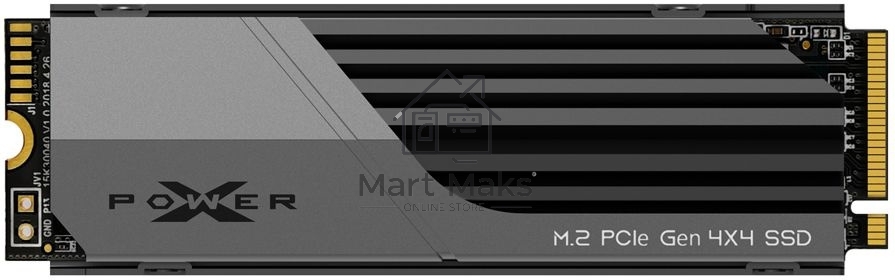 Накопитель SSD SiliconPower XS70, 1Tb, PCIe 4.0 x4, M.2 2280, NVMe, R/W 7300/6000, с радиатором