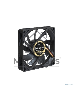 Вентилятор для корпуса ExeGate ExtraPower EP08015S3P черный, 80 мм, 2500 об/мин, 25.5 дБ, 3 pin