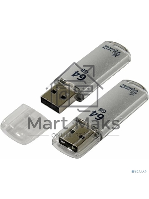 Флешка USB Smartbuy 64 Gb,Smartbuy V-Cut Silver (SB64 GbVC-S)