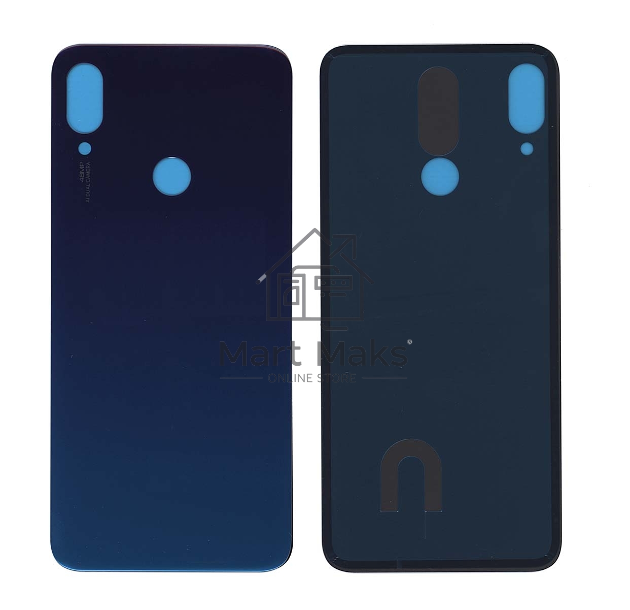 Задняя крышка для Xiaomi Redmi Note 7 Pro голубая