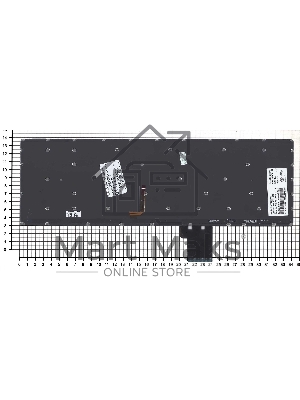 Клавиатура для ноутбука Lenovo Ideapad U530 U530P U530P-IFI черная с подсветкой