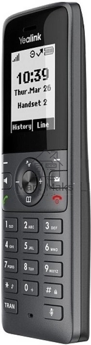 Беспроводная телефонная IP-DECT-система YEALINK W71P (база W70B+трубка W71H) до 10 SIP-аккаунтов, до 10 трубок на базу, до 20 вызовов, шт