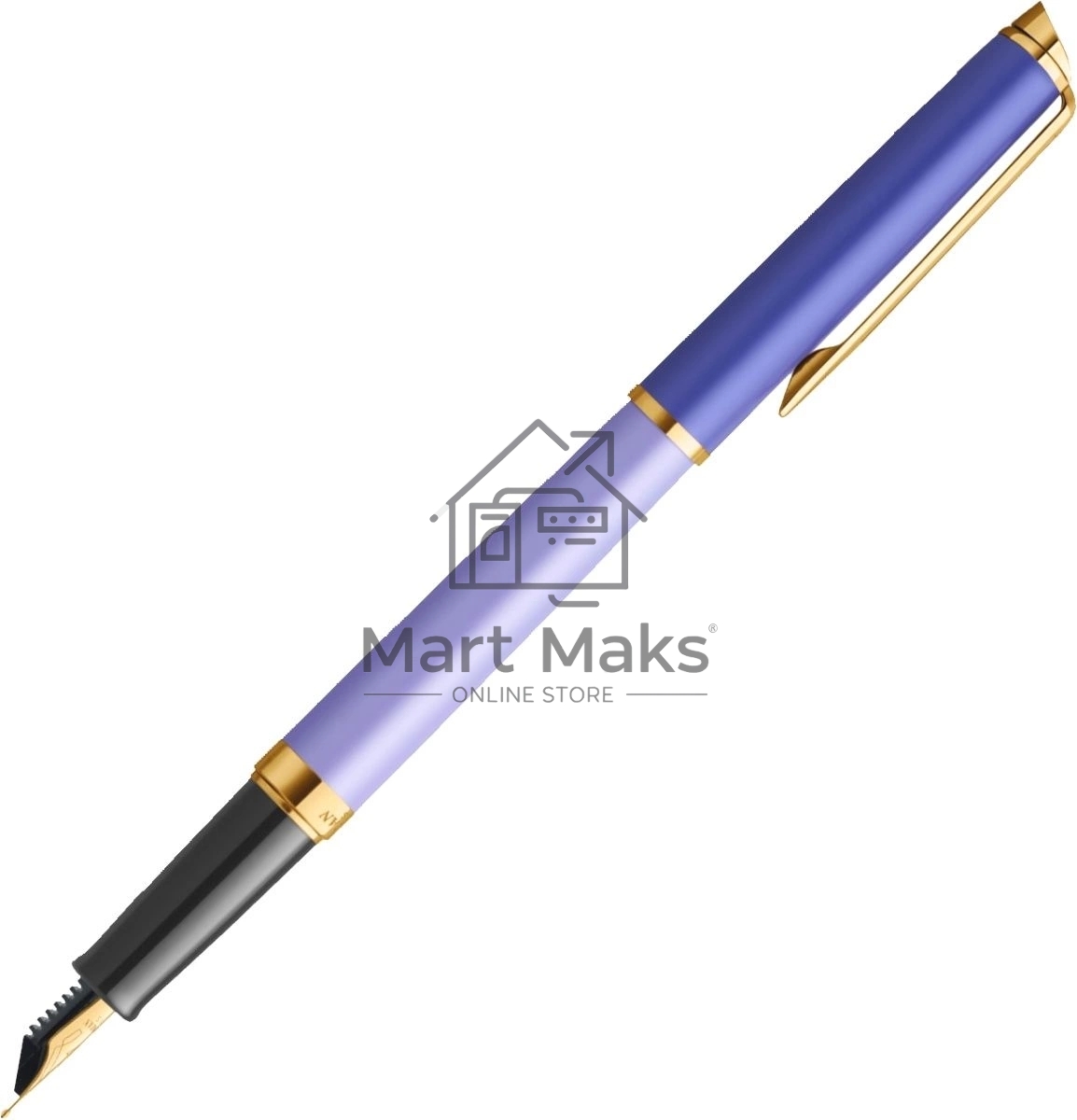 Ручка перьевая Waterman Hemisphere Colour Blocking (2179900) Purple GT сталь нержавеющая/позолота F, подарочная коробка