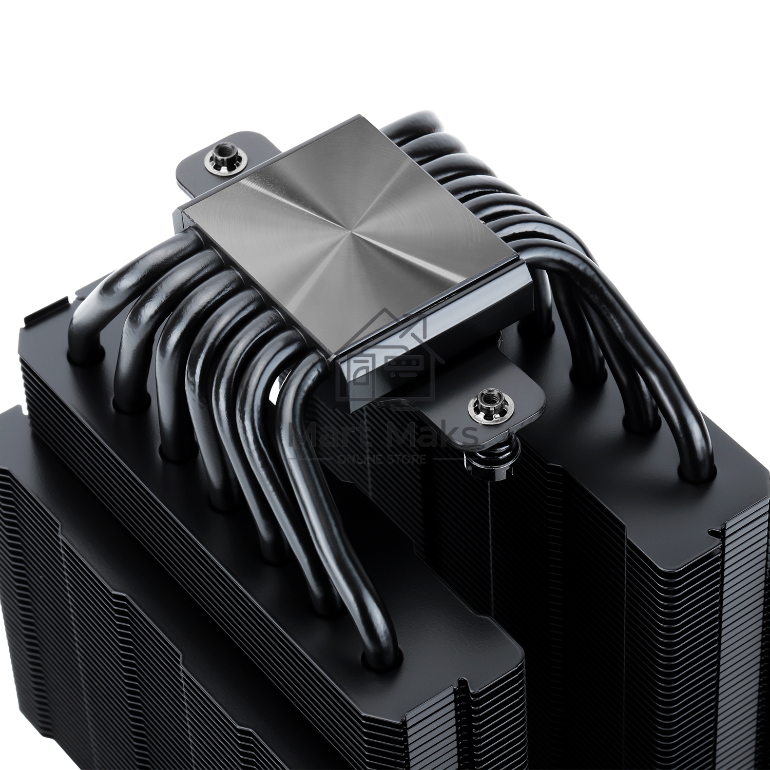 Кулер для процессора Thermalright Phantom Spirit 120 SE черный (4-pin PWM, 154mm, Ni/Cu, 7x6mm, 2x120mm, 66.17CFM, 25.6dBA, 1500RPM, S: 1200, 1700, 1851, 115X, AM4, AM5, silver, black)
