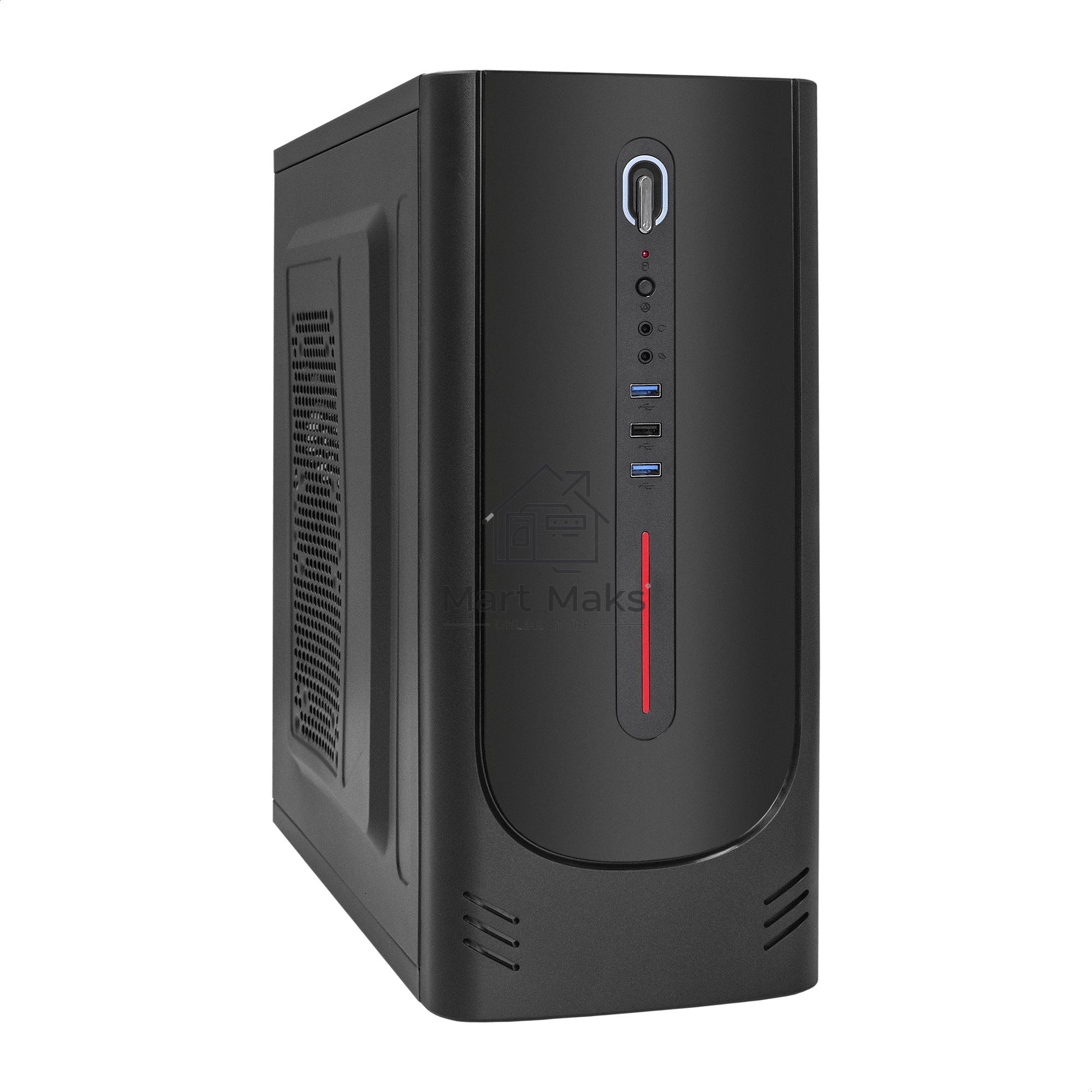Компьютерный корпус Miditower ExeGate XP-340U-UNS450 (ATX, БП UNS450 с вент. 12см, 1*USB/2*USB 3.0, аудио)
