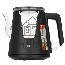 Чайник электрический BQ KT0046DW черный, 2200 Вт, 1л
