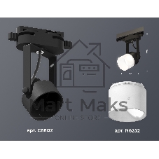 Светильник Ambrella light XT6602086 PBK/FR черный полированный/белый матовый MR16 GU10 (C6602, N6252)