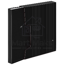 Папка с 100 прозрачными вкладками Бюрократ DeLuxe DLVBOX100BLCK A4, пластик, 0.7мм, черный в коробе