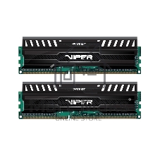 Оперативная память Patriot Viper 3, DDR3, 16GB (2x8 GB), 1600 MHz, CL9, DIMM, радиатор, черный