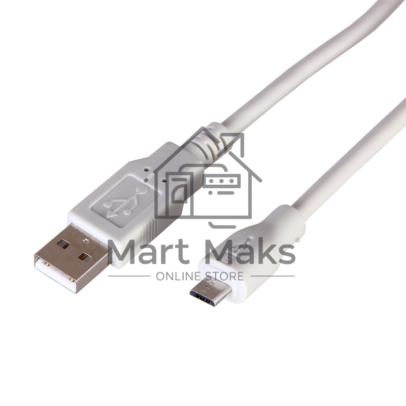 Кабель USB (шт. micro USB - шт. USB A) 3 метра, серый Rexant