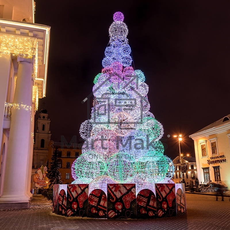 Гирлянда Нить 10м, 100 LED, RGB. свечение с динамикой (при использовании контроллера), 230 В