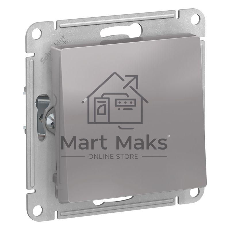 Механизм переключателя 1-кл. ATLAS DESIGN (сх.6) 10АХ алюм. SchE ATN000361