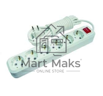Удлинитель Makel MGP234 6гн 5 м с\з вкл.