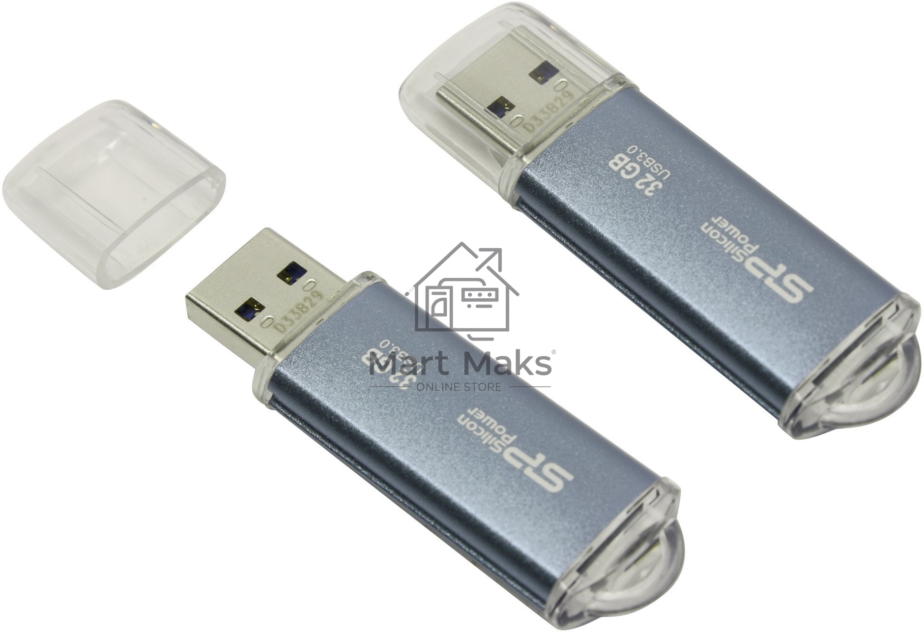 Флешка USB R/W R/W Silicon Power 32Gb Marvel M01 SP032GBUF3M01V1B USB3.0 синий