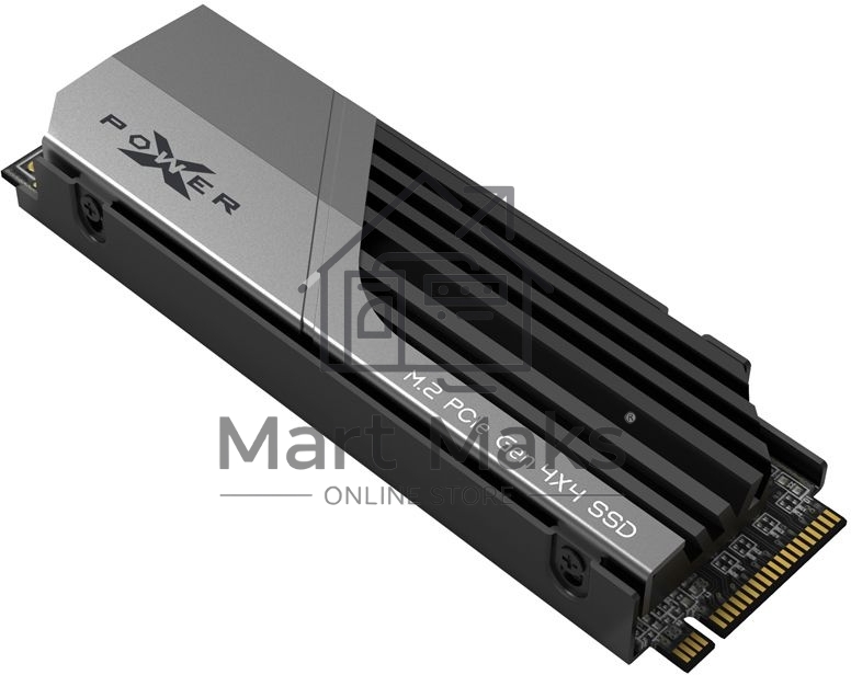 Накопитель SSD SiliconPower XS70, 1Tb, PCIe 4.0 x4, M.2 2280, NVMe, R/W 7300/6000, с радиатором