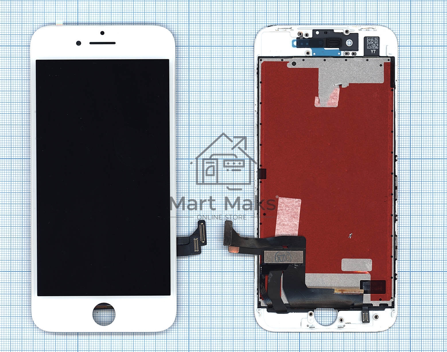 Дисплей для Apple iPhone 8 в сборе с тачскрином (AAA) белый