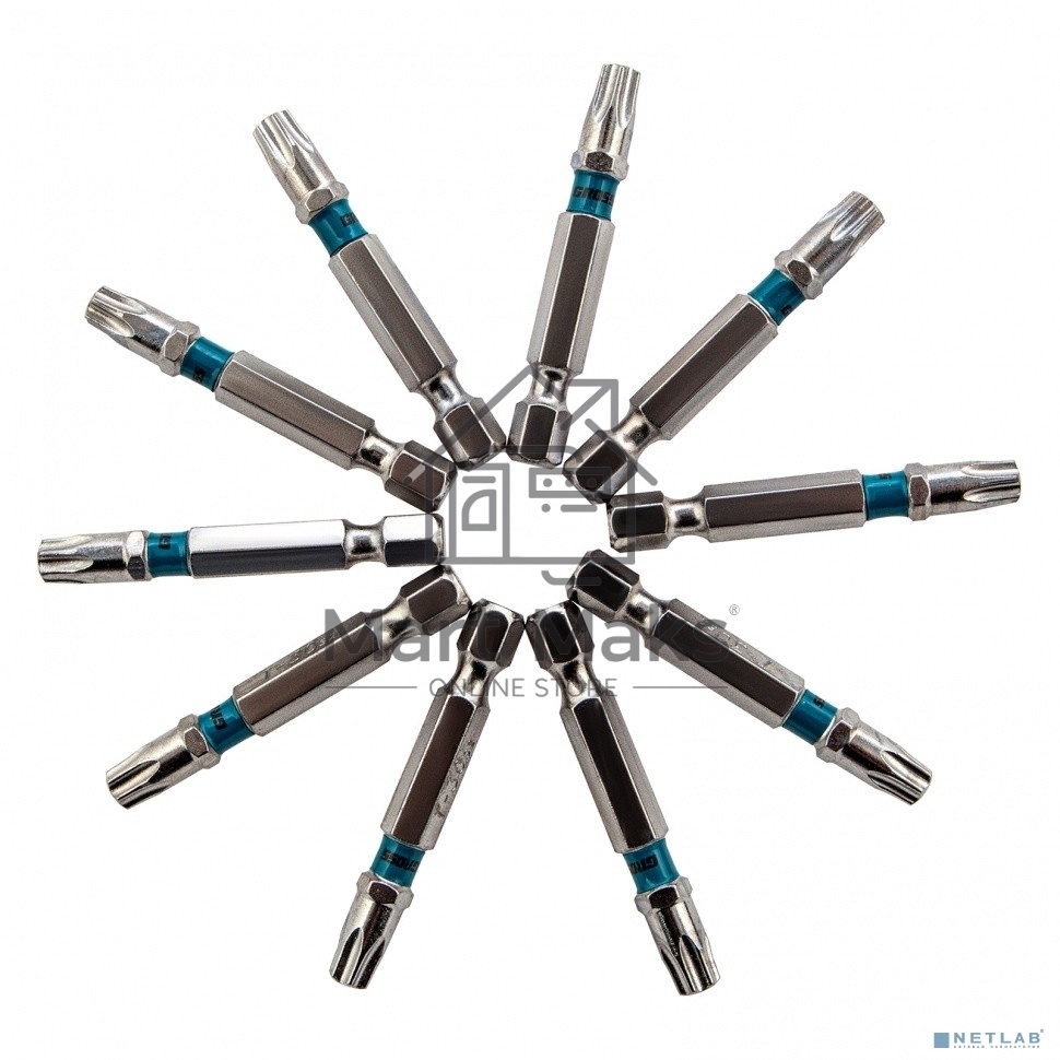 Набор бит TORX 30х50, сталь S2, 10 шт. Gross