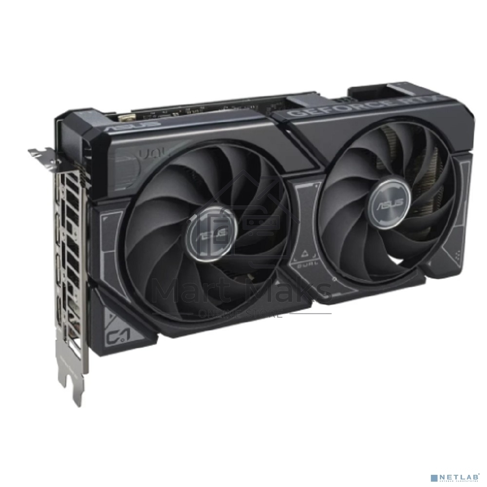 Видеокарта Asus DUAL-RTX4060TI-O8G-EVO NVIDIA GeForce RTX 4060TI 8Gb PCI-E 4.0 128bit GDDR6 2565/18000 HDMIx1 DPx3 HDCP Ret