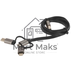 Кабель Crown USB - Lightning CMCU-012L черный