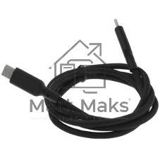 Кабель Qumo light series, USB-Type C, 1м, 5В, 1A, опл. PVC, кон. PVC, круглый, черный