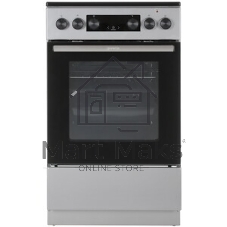 Плита электрическая Gorenje GEC5C41SG серый, конфорок 4 электрических, духовка 70 л, 50 см x 85 см x 59.4 см (без крышки)