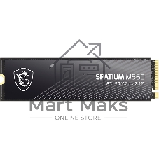 Накопитель SSD PCIE 5.0 NVME M.2 1Tb SPATIUM M560 1Tb MSI