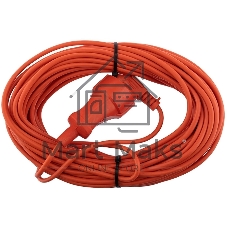 Удлинитель-шнур PROconnect ПВС 2х0.75, 20 м, б/з, 6 А, 1300 Вт, IP20, оранжевый