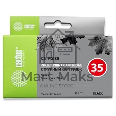 Картридж струйный Cactus CS-PGI35 черный (9 мл) для Canon iP100