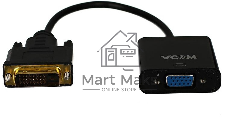 Кабель-переходник DVI(M) ---> VGA(F)VCOM <CG491>