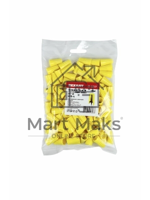 Соединительный изолирующий зажим СИЗ-4, ø 4,8 мм (1,5-9,5 мм²) желтый Rexant