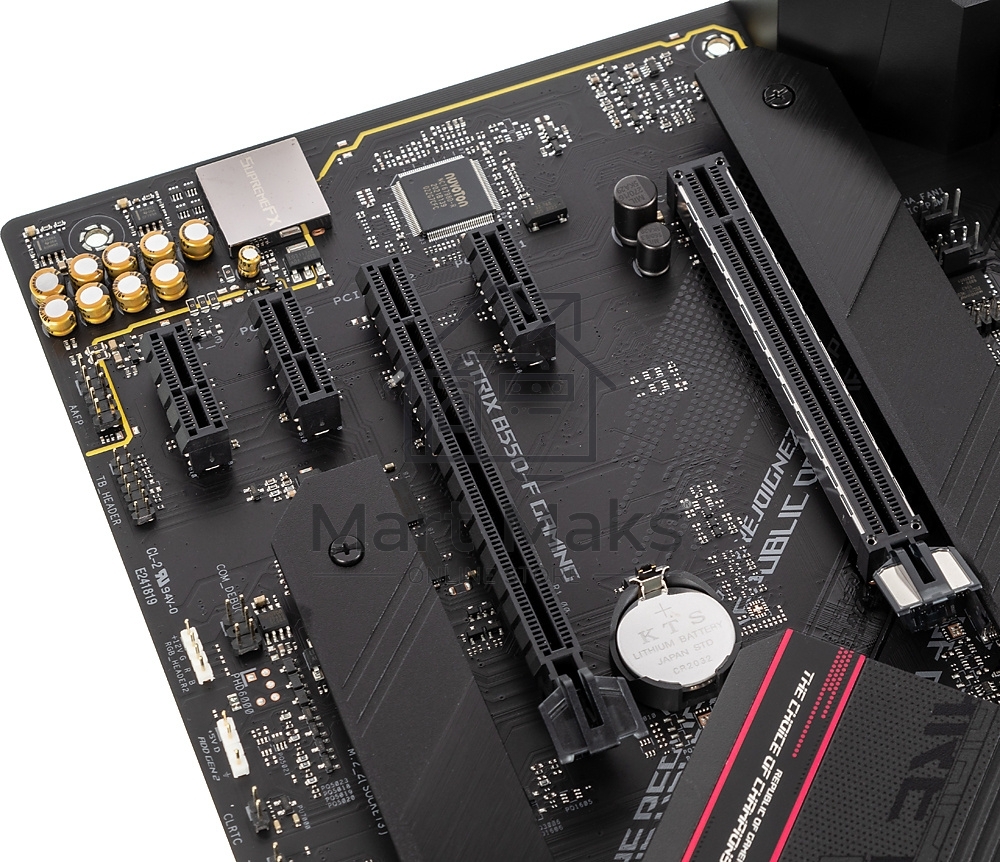 Материнская плата ASUS ROG STRIX B550-F GAMING, AM4, AMD B550, 4xDDR4, 6xSATA, 2xM.2, 1xPCI-E 3.0 x16, 1xPCI-E 4.0 x16, 3xPCI-E x1, 1xDP, 1xHDMI, 1x 2.5Gb LAN, 1xUSB 3.2 Gen 2, 4xUSB 3.2 Gen 1, 2xUSB 2.0, 5x3.5 мм, 7.1, ATX