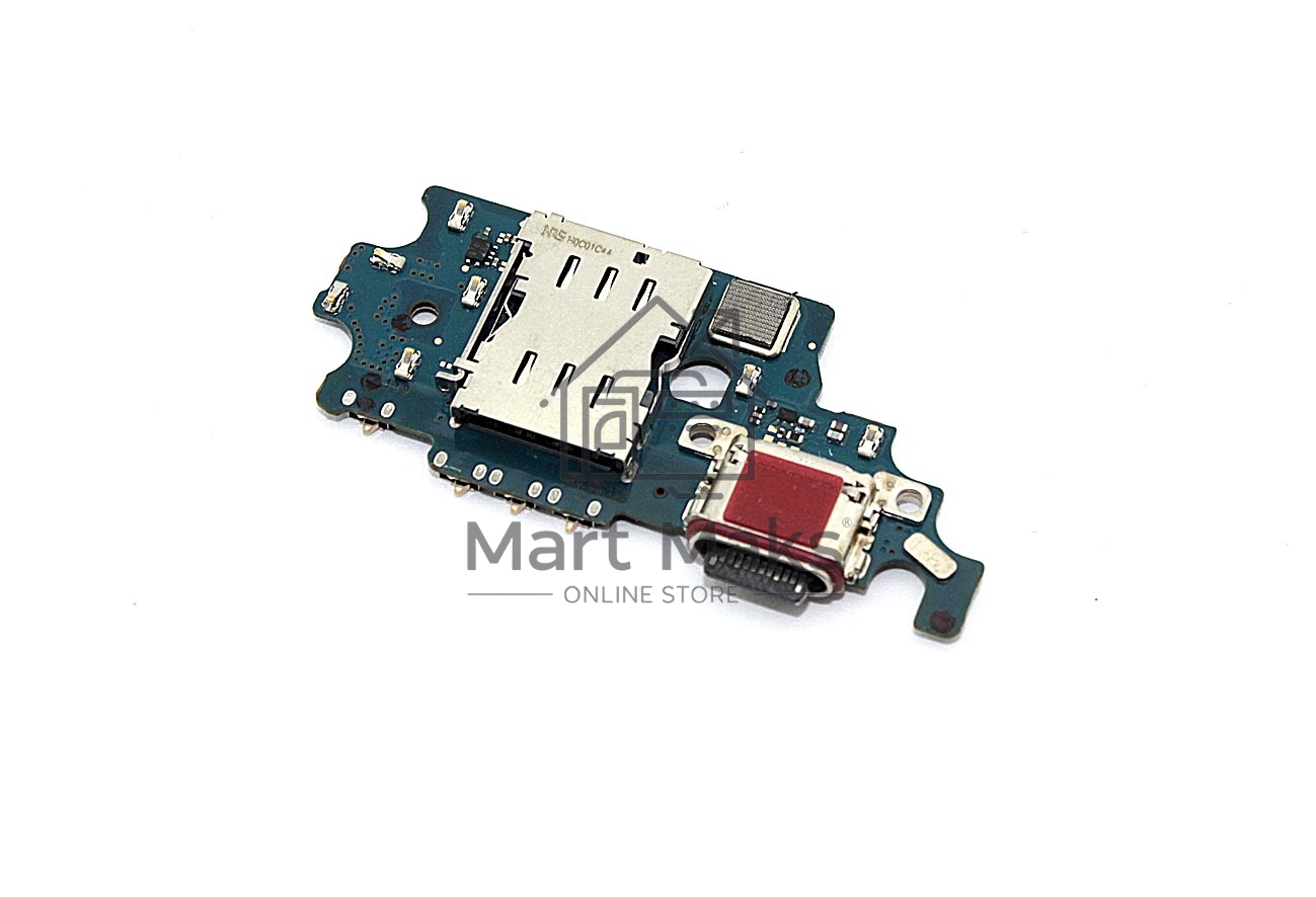 Нижняя палата (шлейф) с разъемом зарядки, разъемом SIM, микрофоном для Samsung Galaxy S21 G991