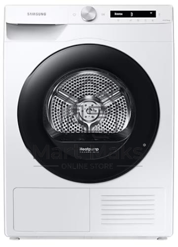 Сушильная машина Samsung DV90T5240AW/LP белый, 9 кг, сушка - тепловой насос, программ - 14, 60 x 85 x 65 см