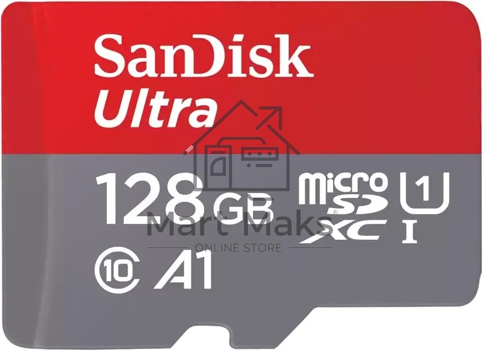 Флеш карта microSD 128GB SanDisk microSDXC Class 10 Ultra UHS-I A1 140MB/s