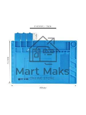 Резиновый коврик для работы с телефонами/планшетами с магнитными ячейками для мелких деталей 452х292