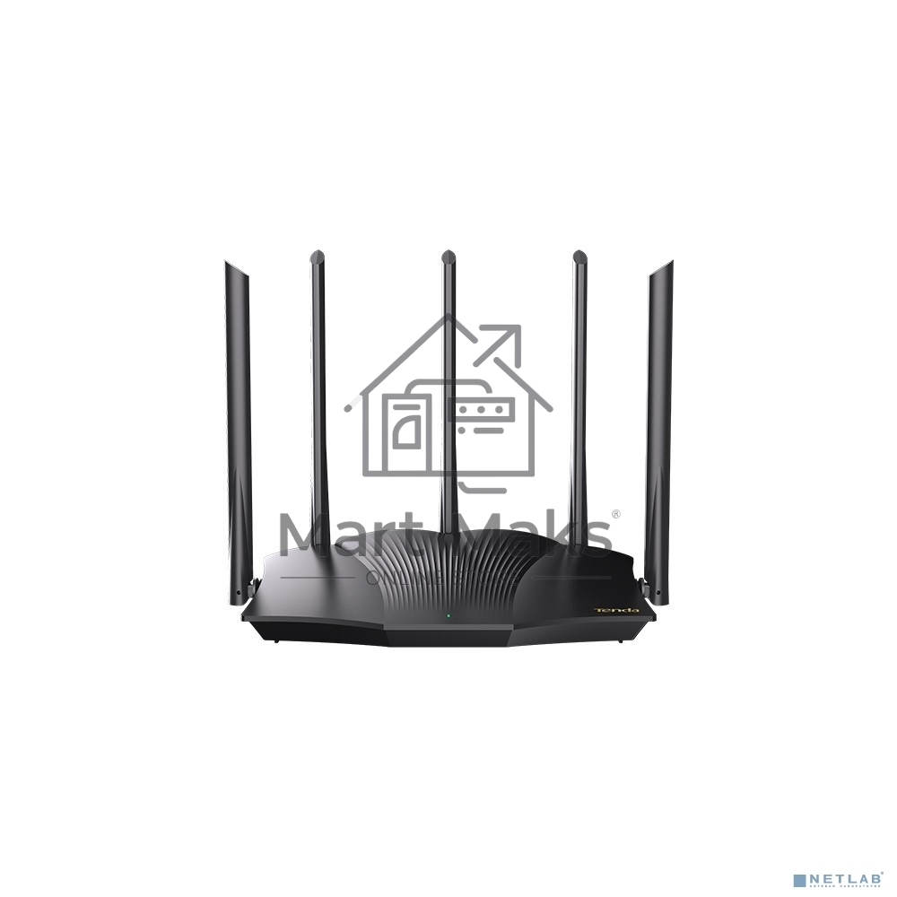 Двухдиапазонный гигабитный Wi-Fi 6 роутер Tenda TX12 Pro AX3000, до 574 Мбит/с на 2,4 ГГц + до 2402 Мбит/с на 5 ГГц