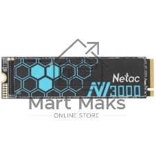 Накопитель SSD Netac NV3000, 1Tb, PCIe 3.0 x4, M.2 2280, NVMe, R/W 3100/2100
